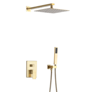 JUEGO DE DUCHA CON TELEDUCHA DINAMARCA ORO