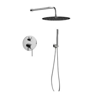 JUEGO DE DUCHA CON TELEDUCHA MALAGA CROMO